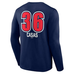 Triston Casas Boston Red Sox Fastball Player Name & Number Long Sleeve T-Shirt - MLB T-shirts