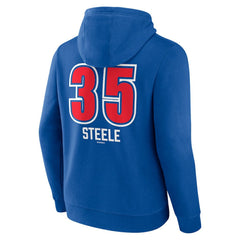 Justin Steele Chicago Cubs Fastball Player Name & Number Pullover Hoodie - MLB Hoodies
