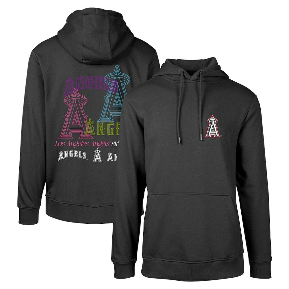 Los Angeles Angels Levelwear Podium Vintage Pullover Hoodie - MLB Hoodies