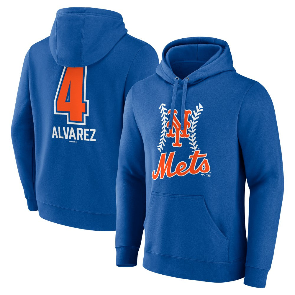 Francisco Alvarez New York Mets Fastball Player Name & Number Pullover Hoodie - MLB Hoodies