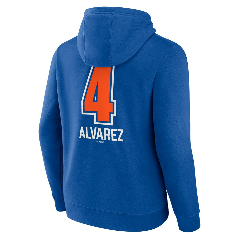 Francisco Alvarez New York Mets Fastball Player Name & Number Pullover Hoodie - MLB Hoodies