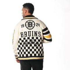 Boston Bruins The Wild Collective Unisex Jacquard Full-Zip Sweater -  NHL