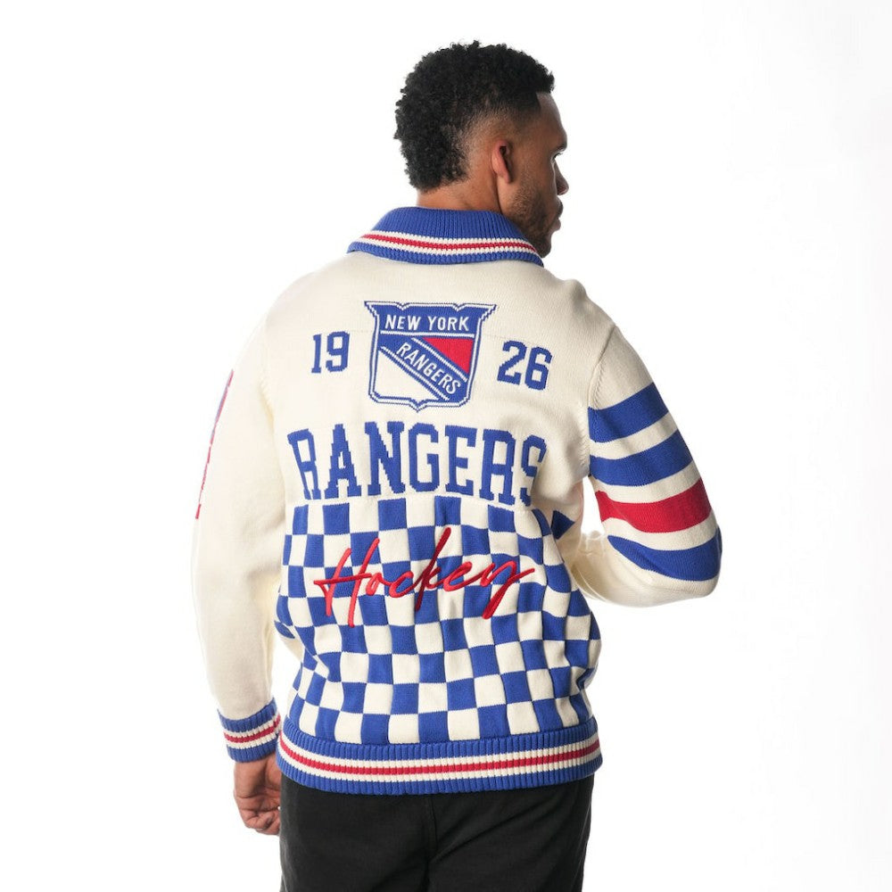 New York Rangers The Wild Collective Unisex Jacquard Full-Zip Sweater -  NHL