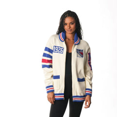 New York Rangers The Wild Collective Unisex Jacquard Full-Zip Sweater -  NHL