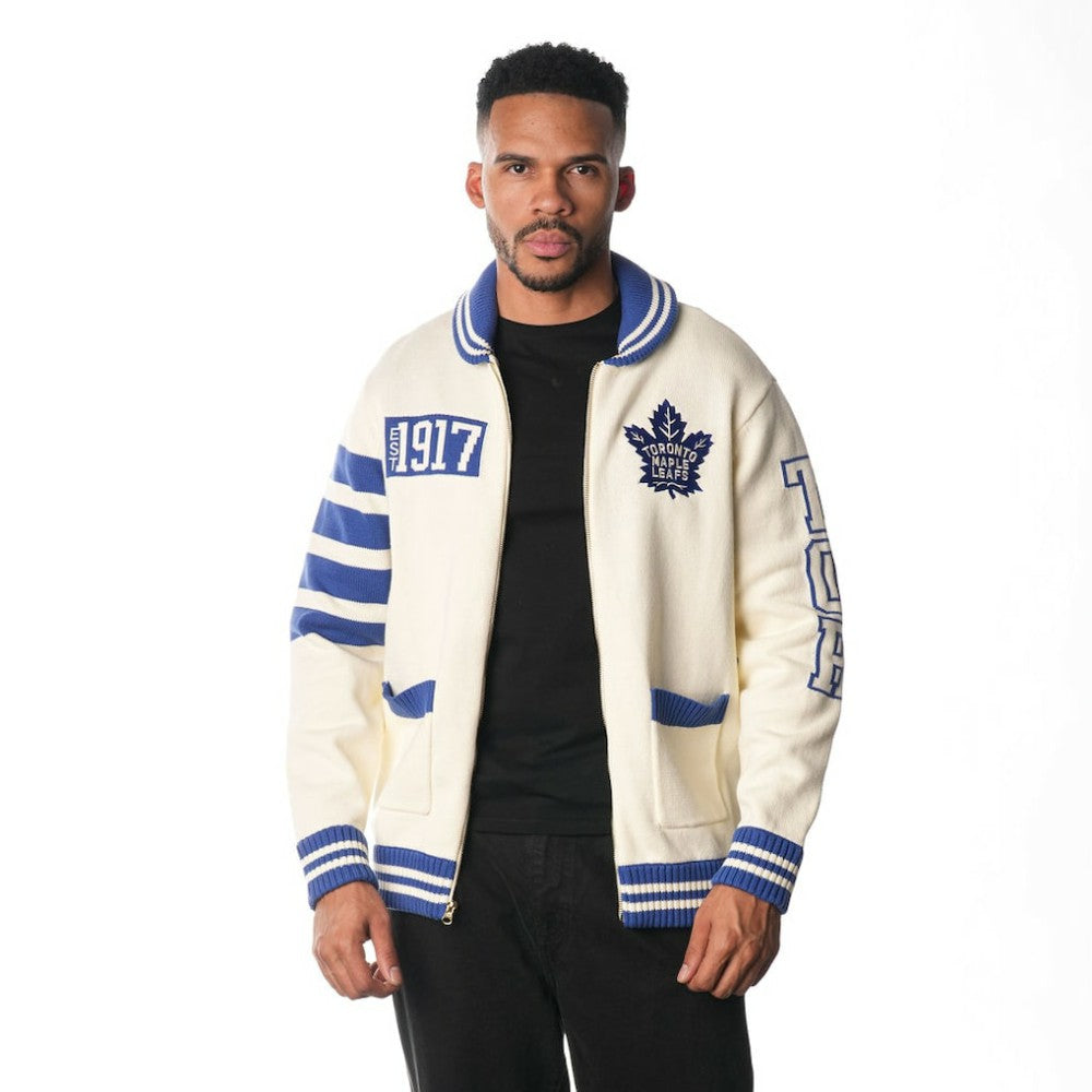 Toronto Maple Leafs The Wild Collective Unisex Jacquard Full-Zip Sweater -  NHL