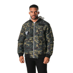 Camo Memphis Grizzlies The Wild Collective Unisex Full-Zip Hoodie Bomber Jacket | NBA