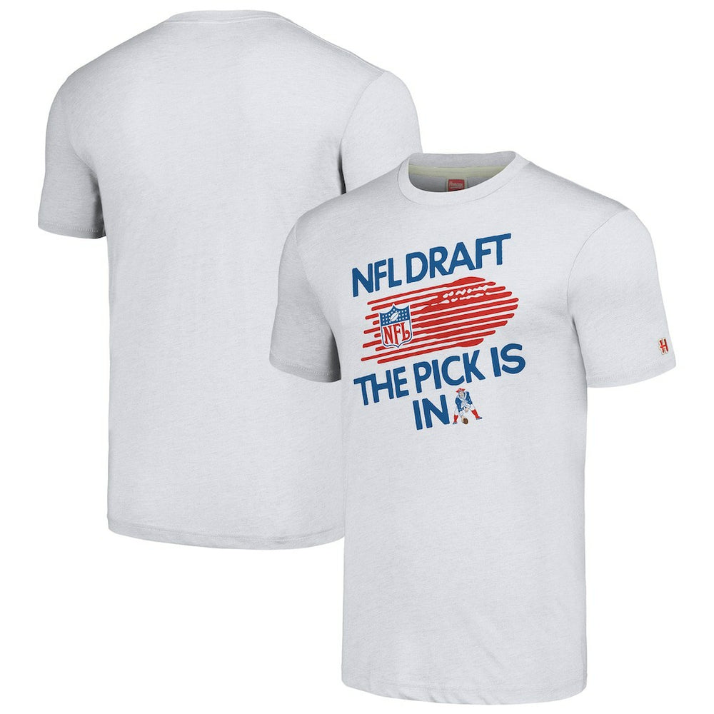 New England Patriots Homage Unisex 2024 Team Draft Tri-Blend T-Shirt | NFL On sale