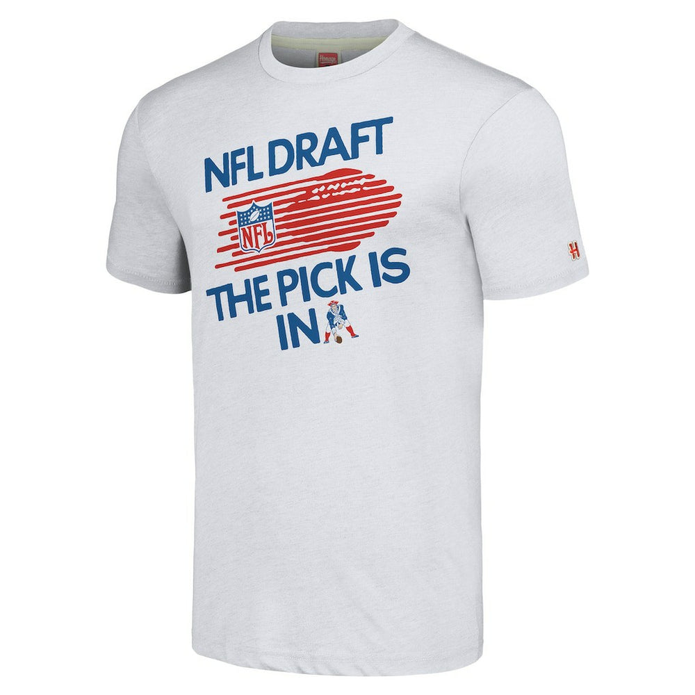 New England Patriots Homage Unisex 2024 Team Draft Tri-Blend T-Shirt | NFL On sale