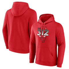 Red Chicago Bulls Pick & Roll Coverage Pullover Hoodie | NBA