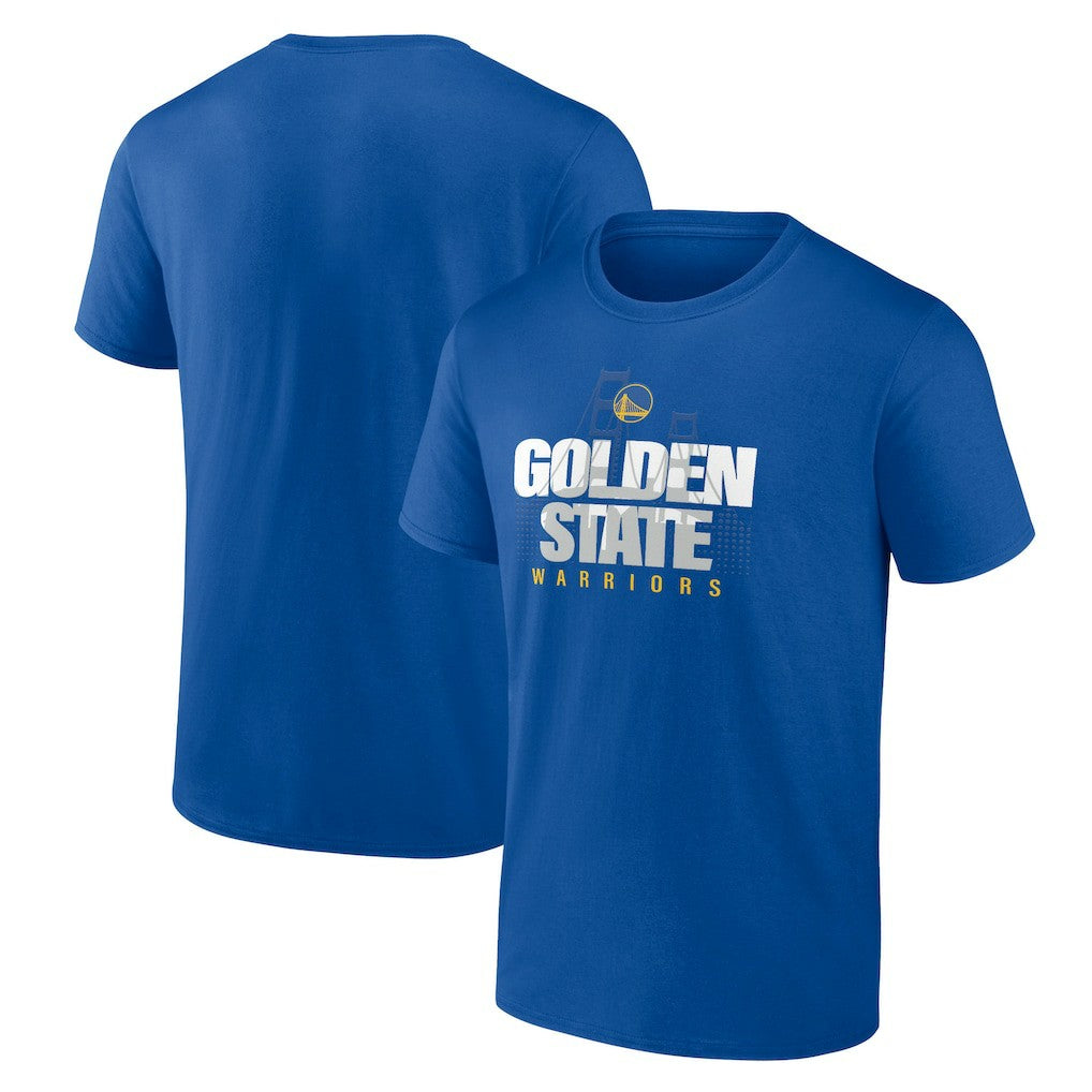 Royal Golden State Warriors Pick & Roll Coverage T-Shirt sale | NBA