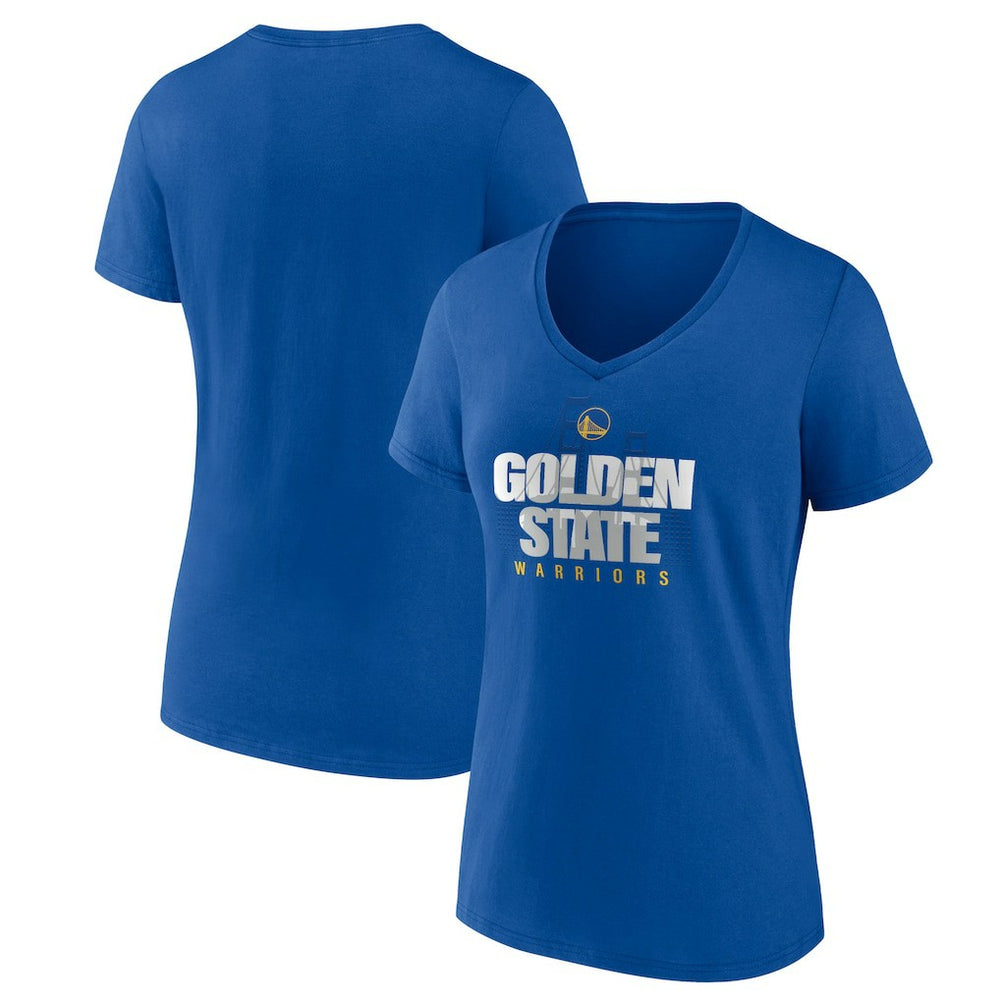 Royal Golden State Warriors Pick & Roll Coverage V-Neck T-Shirt sale | NBA