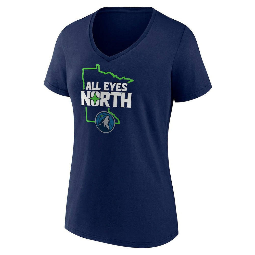 Navy Minnesota Timberwolves Pick & Roll Coverage V-Neck T-Shirt | NBA