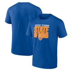 Blue New York Knicks Pick & Roll Coverage T-Shirt | NBA