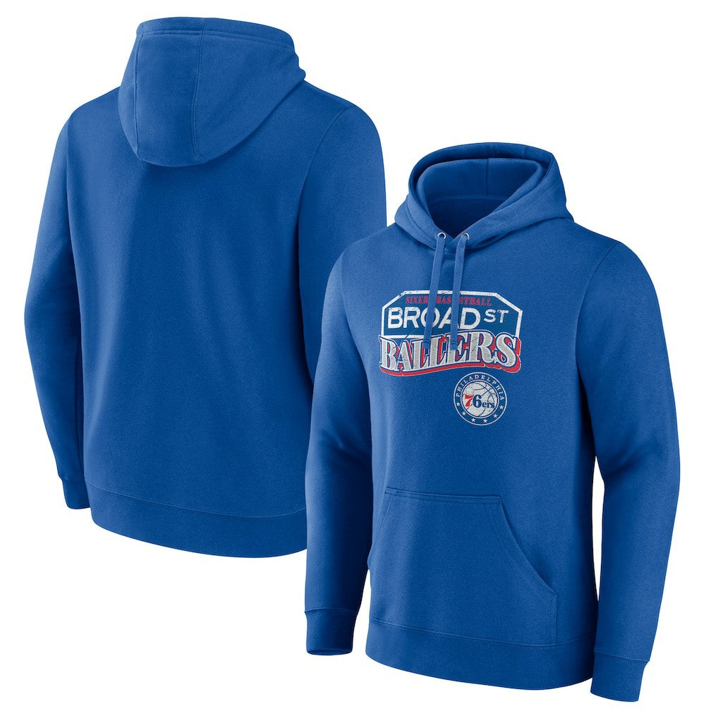 Royal Philadelphia 76ers Pick & Roll Coverage Pullover Hoodie | NBA