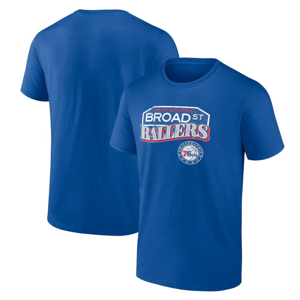 Royal Philadelphia 76ers Pick & Roll Coverage T-Shirt | NBA