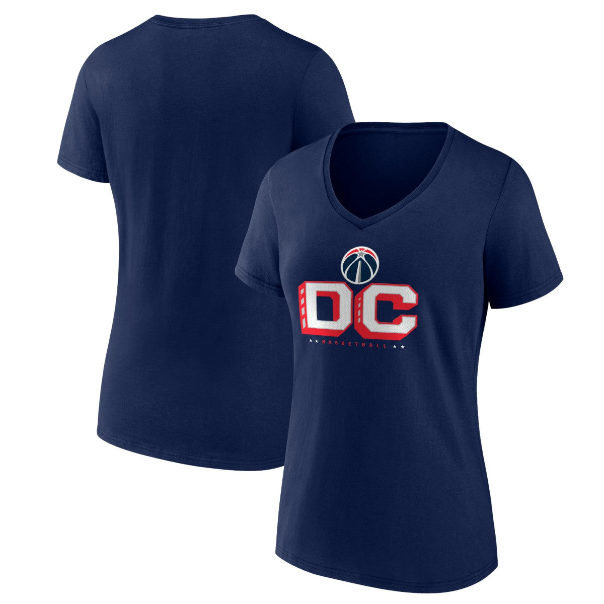 Navy Washington Wizards Pick & Roll Coverage V-Neck T-Shirt | NBA