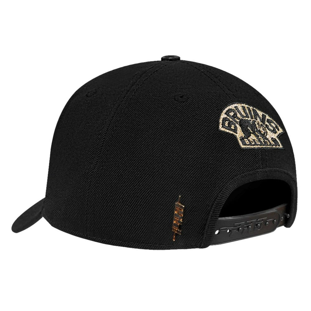Boston Bruins Pro Standard Metallic Logo Pinch Front Adjustable Hat -  NHL Hats