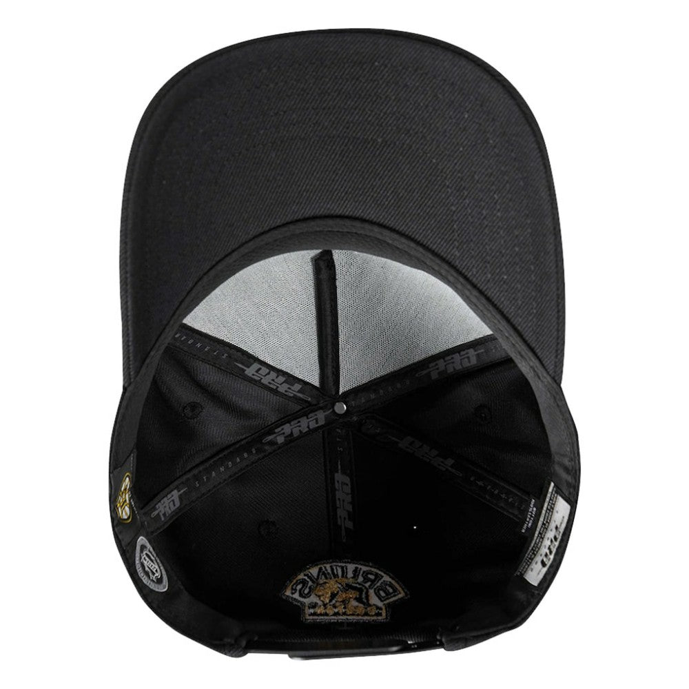 Boston Bruins Pro Standard Metallic Logo Pinch Front Adjustable Hat -  NHL Hats