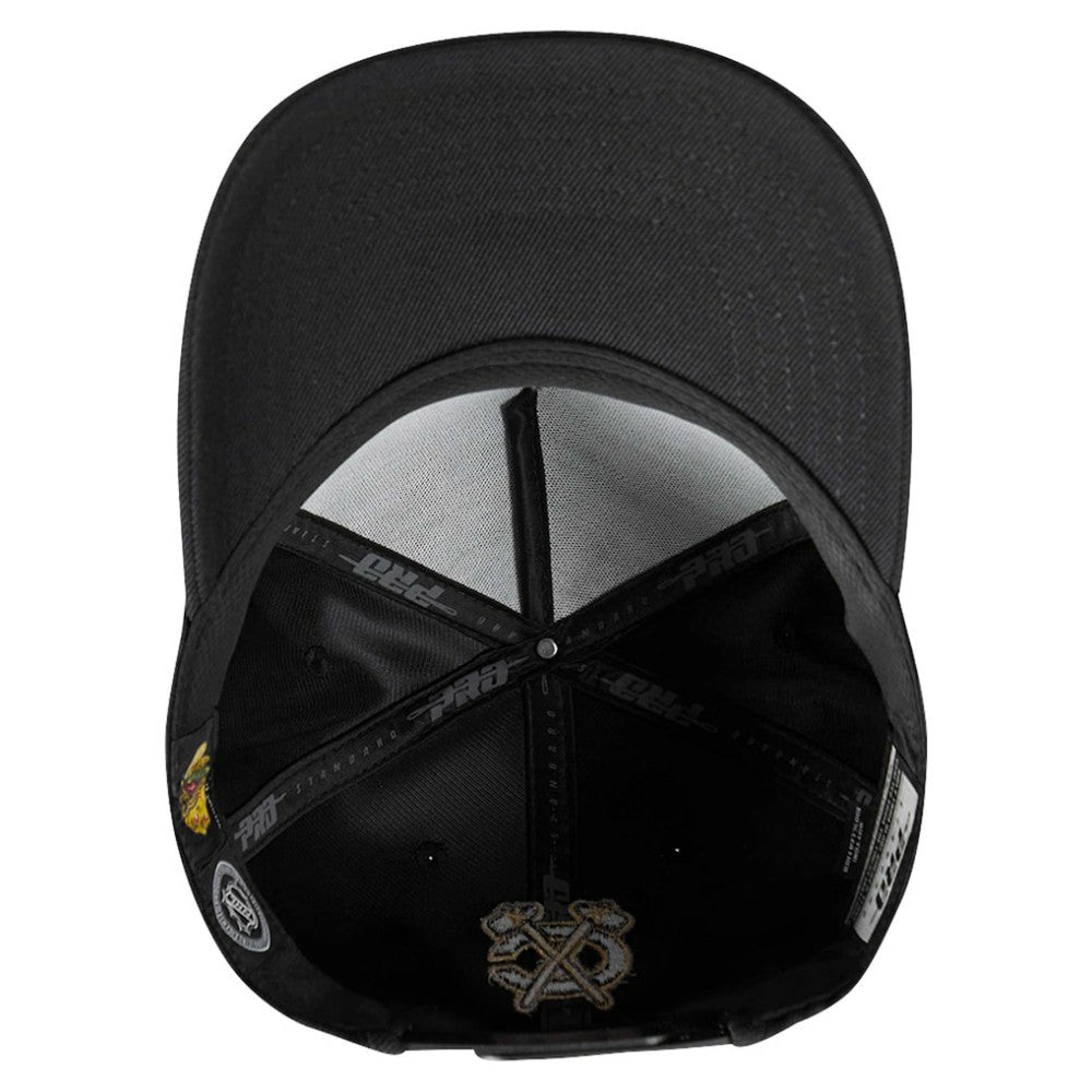 Chicago Blackhawks Pro Standard Metallic Logo Pinch Front Adjustable Hat -  NHL Hats
