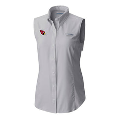 Arizona Cardinals Women's PFG Tamiami Omni-Shade Sleeveless Button-Up Shirt | NFL Sale