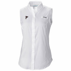 Atlanta Falcons Women's PFG Tamiami Omni-Shade Sleeveless Button-Up Shirt | NFL Discount
