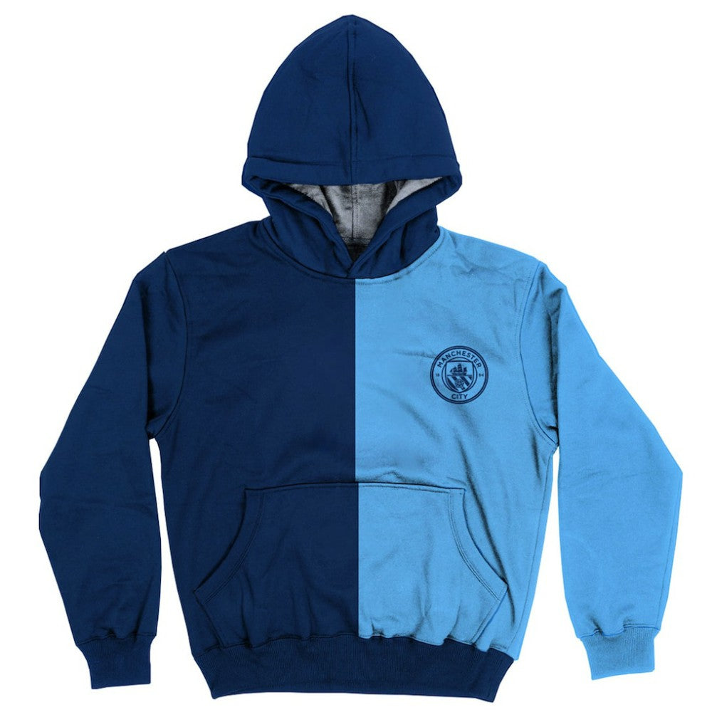 Manchester City Vive La Fete Youth Color Block Fleece Pullover Hoodie