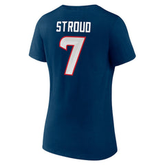 Houston Texans C.J. Stroud  Women's Icon Player Name & Number V-Neck T-Shirt | NFL US