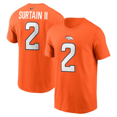 Denver Broncos Patrick Surtain II  Name & Number T-Shirt | NFL Near me