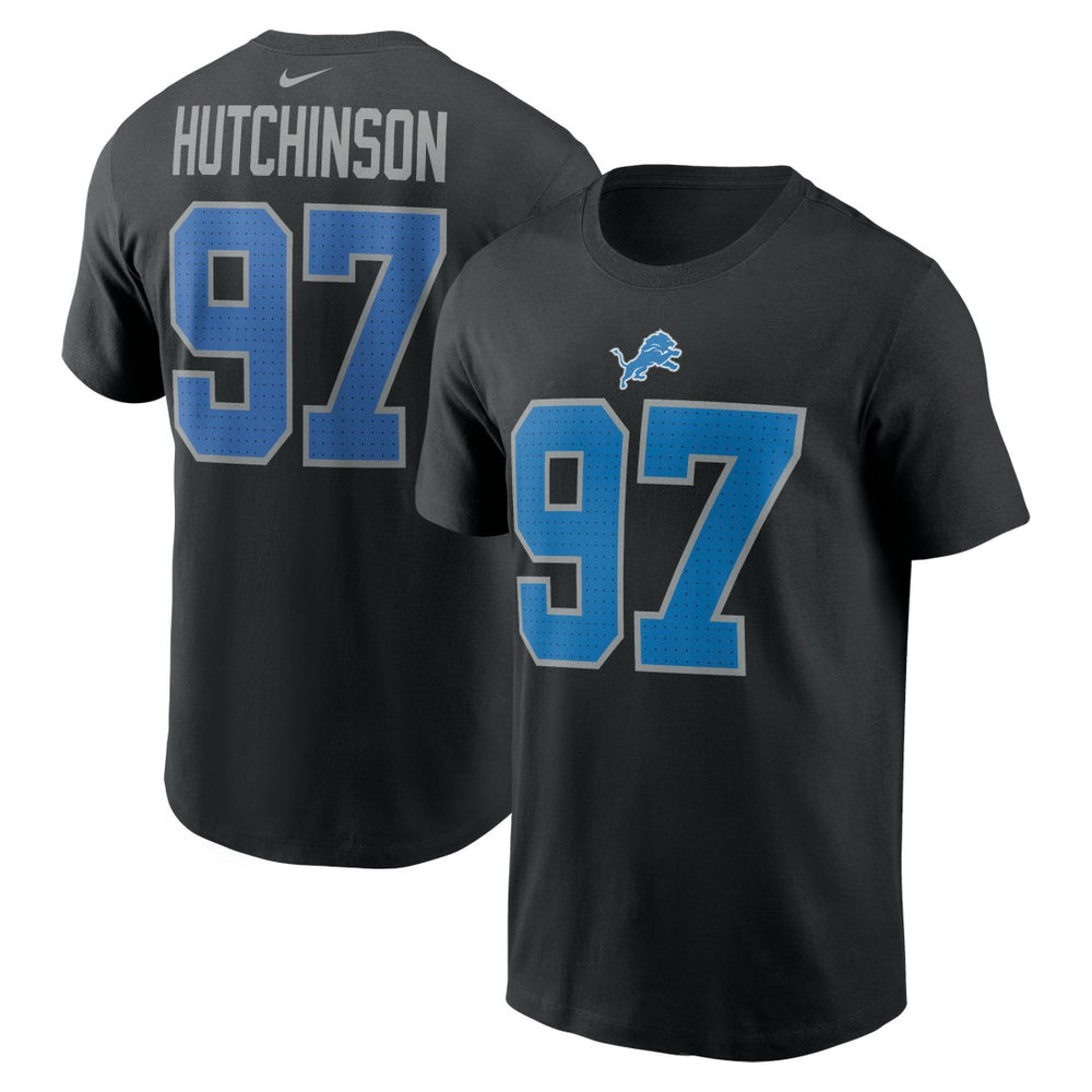 Detroit Lions Aidan Hutchinson  Player Name & Number T-Shirt | NFL On sale
