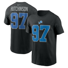 Detroit Lions Aidan Hutchinson  Player Name & Number T-Shirt | NFL On sale