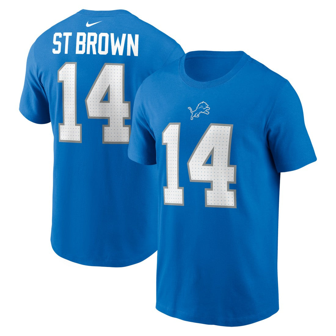 Detroit Lions Amon-Ra St. Brown  Name & Number T-Shirt | NFL On sale