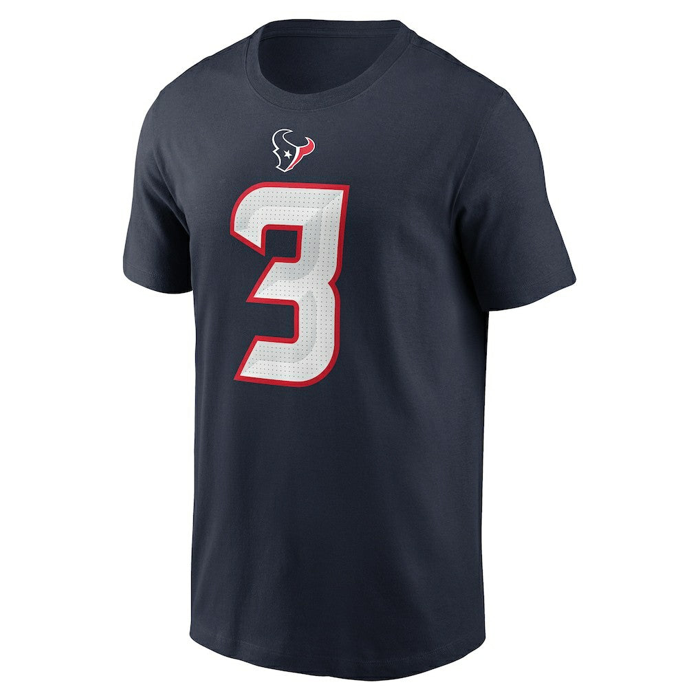 Houston Texans Tank Dell  Player Name & Number T-Shirt | NFL Hot