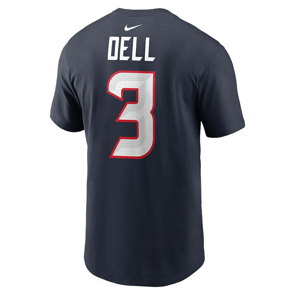 Houston Texans Tank Dell  Player Name & Number T-Shirt | NFL Hot