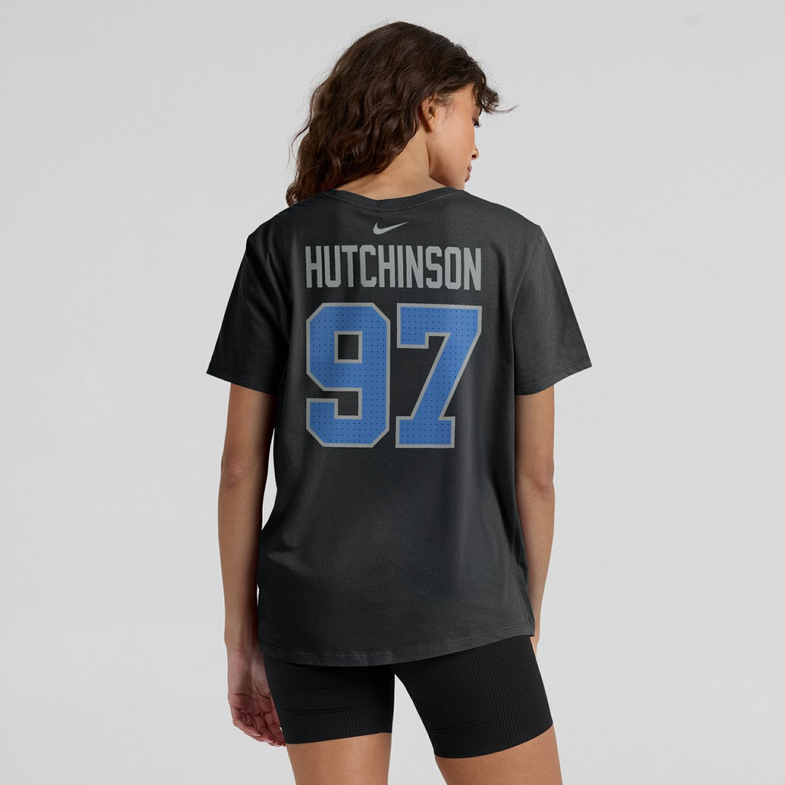 Detroit Lions Aidan Hutchinson  Women's Player Name & Number T-Shirt | NFL Hot