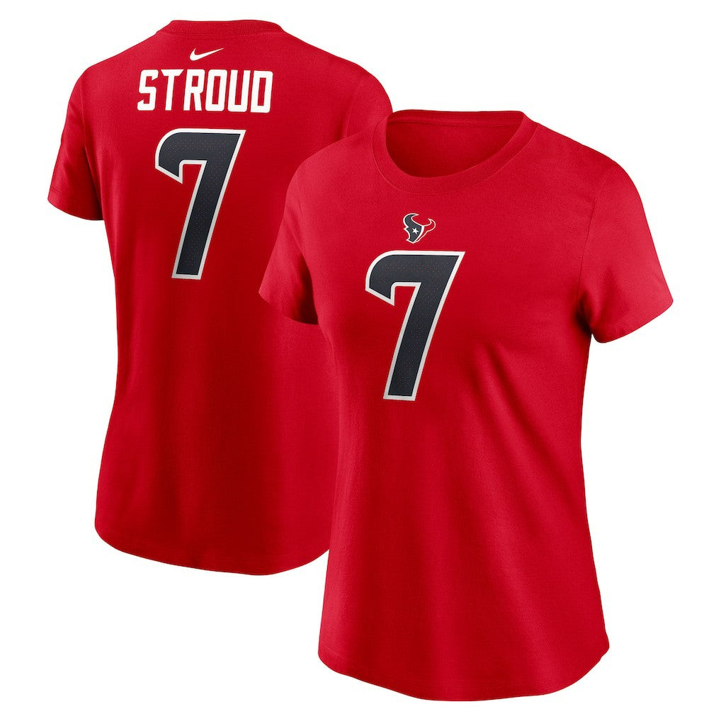 Houston Texans C.J. Stroud  Women's Player Name & Number T-Shirt | NFL US
