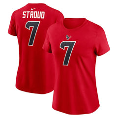 Houston Texans C.J. Stroud  Women's Player Name & Number T-Shirt | NFL US
