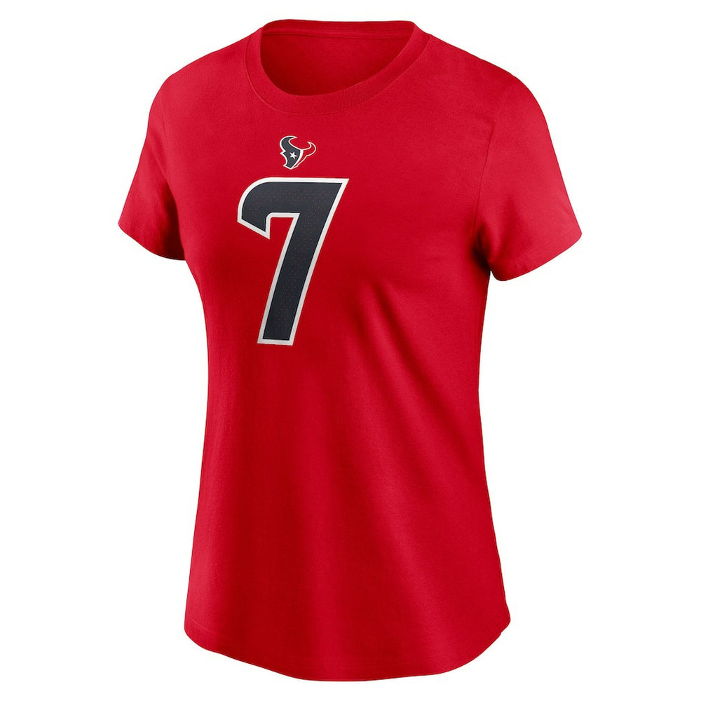 Houston Texans C.J. Stroud  Women's Player Name & Number T-Shirt | NFL US
