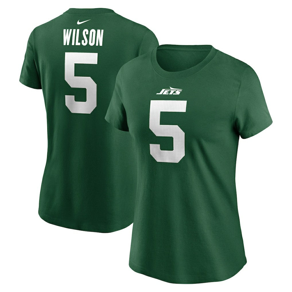 New York Jets Garrett Wilson  Women's Player Name & Number T-Shirt | NFL Outlet