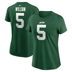 New York Jets Garrett Wilson  Women's Player Name & Number T-Shirt | NFL Outlet