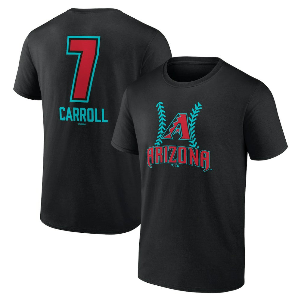 Corbin Carroll Arizona Diamondbacks Name & Number Fastball T-Shirt - MLB T-shirts