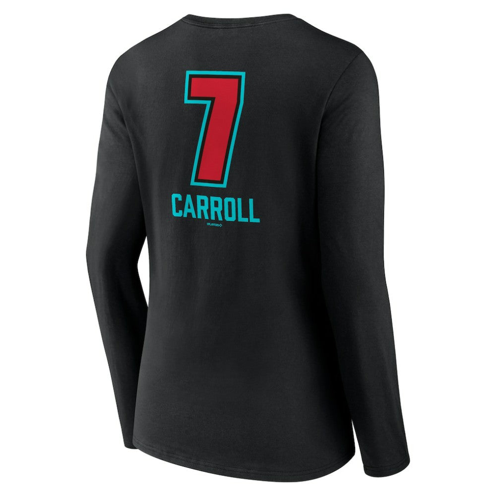 Corbin Carroll Arizona Diamondbacks Women's Name & Number Fastball V-Neck Long Sleeve T-Shirt - MLB T-shirts
