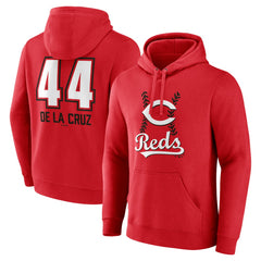 Elly De La Cruz Cincinnati Reds Name & Number Fastball Pullover Hoodie - MLB Hoodies