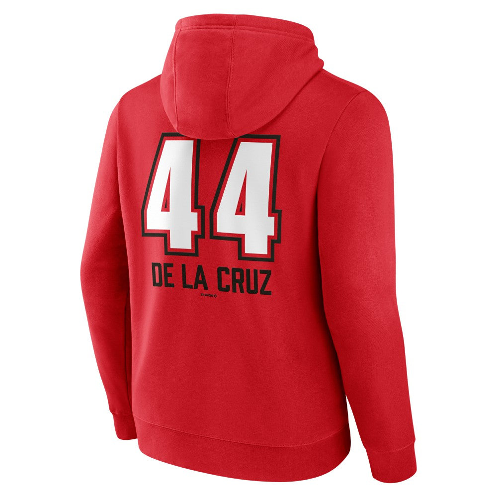 Elly De La Cruz Cincinnati Reds Name & Number Fastball Pullover Hoodie - MLB Hoodies