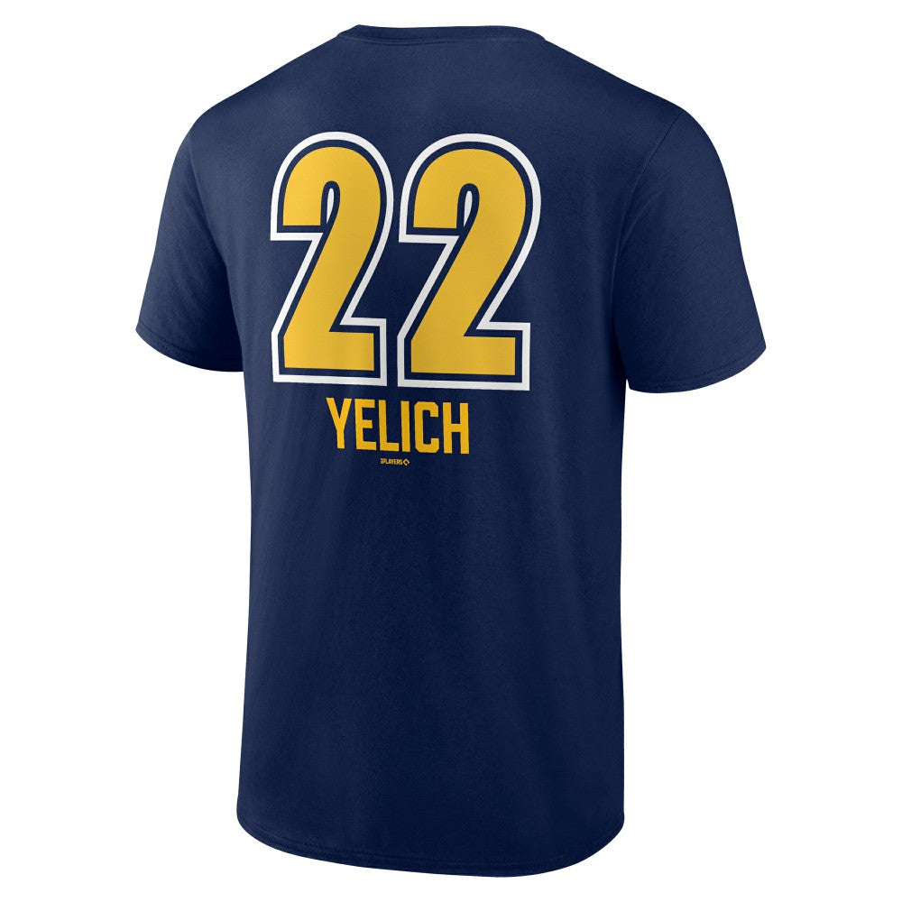 Christian Yelich Milwaukee Brewers Name & Number Fastball T-Shirt - MLB T-shirts