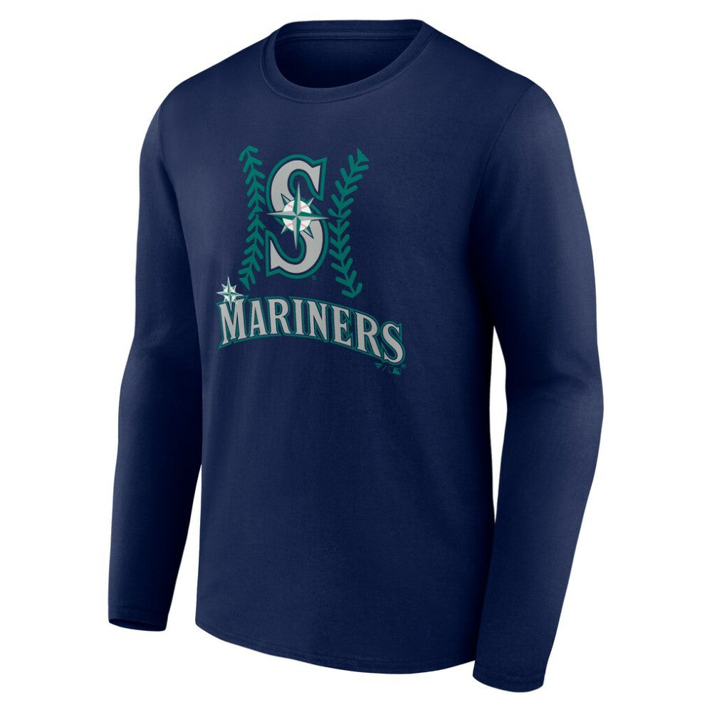 Julio Rodríguez Seattle Mariners Name & Number Fastball Long Sleeve T-Shirt - MLB T-shirts