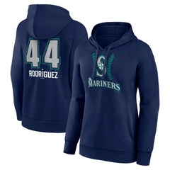 Julio Rodríguez Seattle Mariners Women's Name & Number Fastball Pullover Hoodie - MLB Hoodies