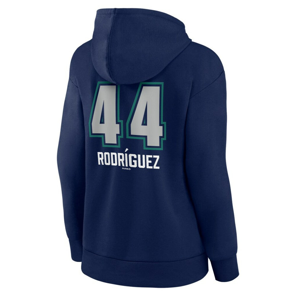 Julio Rodríguez Seattle Mariners Women's Name & Number Fastball Pullover Hoodie - MLB Hoodies