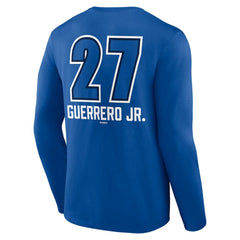 Vladimir Guerrero Jr. Toronto Blue Jays Name & Number Fastball Long Sleeve T-Shirt - MLB T-shirts