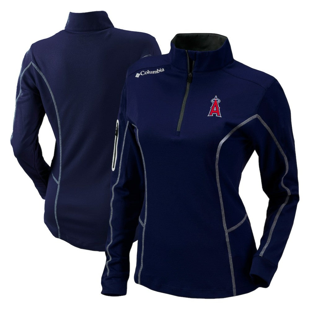 Los Angeles Angels Columbia Women's Omni-Wick Shotgun Quarter-Zip Pullover Top - MLB Pullover