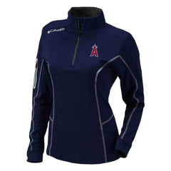 Los Angeles Angels Columbia Women's Omni-Wick Shotgun Quarter-Zip Pullover Top - MLB Pullover